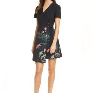 TED BAKER Mizalia Highland Faux Wrap Dress